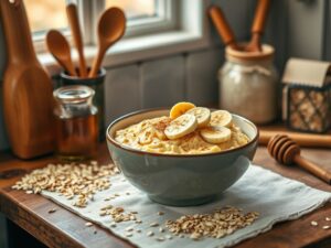 Papinha de Banana com Aveia Delicada