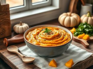 Papinha Saudável de Abóbora com Quinoa